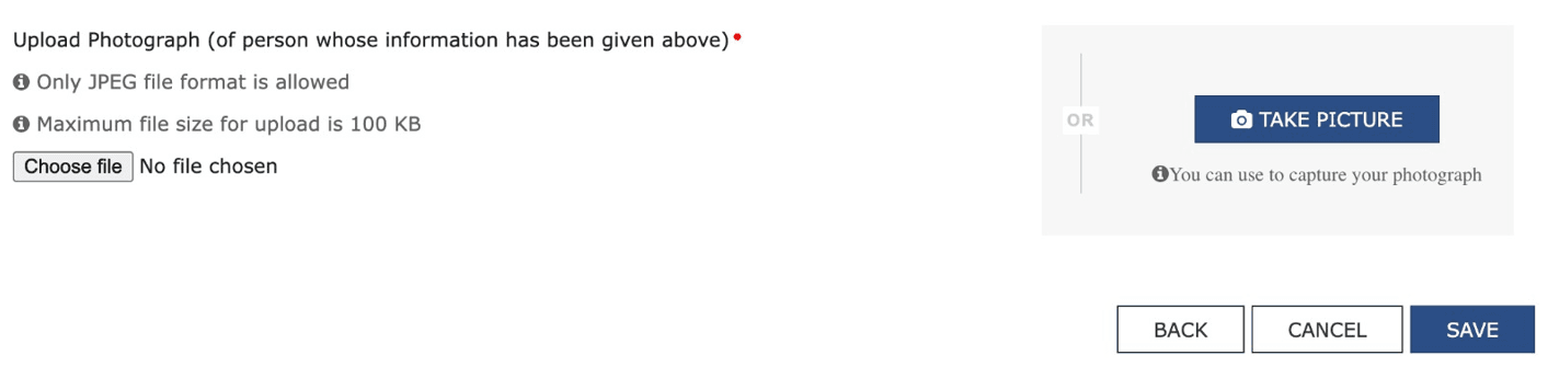 Enter the new authorised signatory details including email ID and mobile number then fill the required information and click Save=