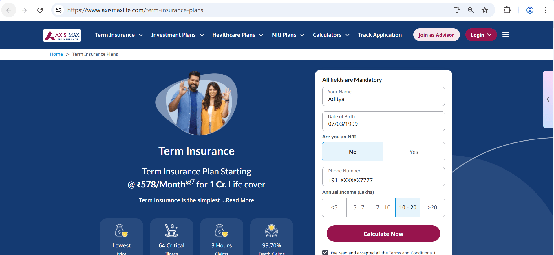 image step%201%20-%20how%20to%20buy%20axis%20max%20life%20term%20plan