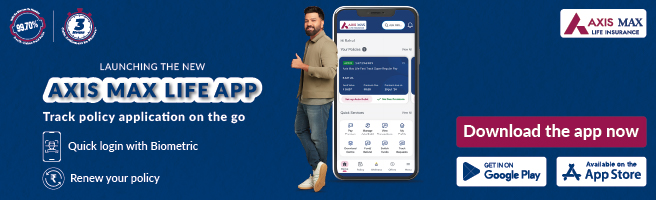 Axis Max Life App Banner